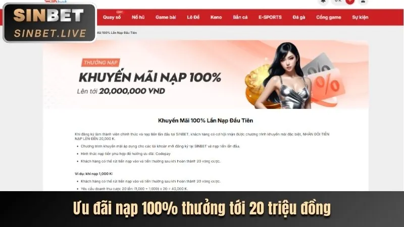 Khuyến mãi chào mừng 100 win